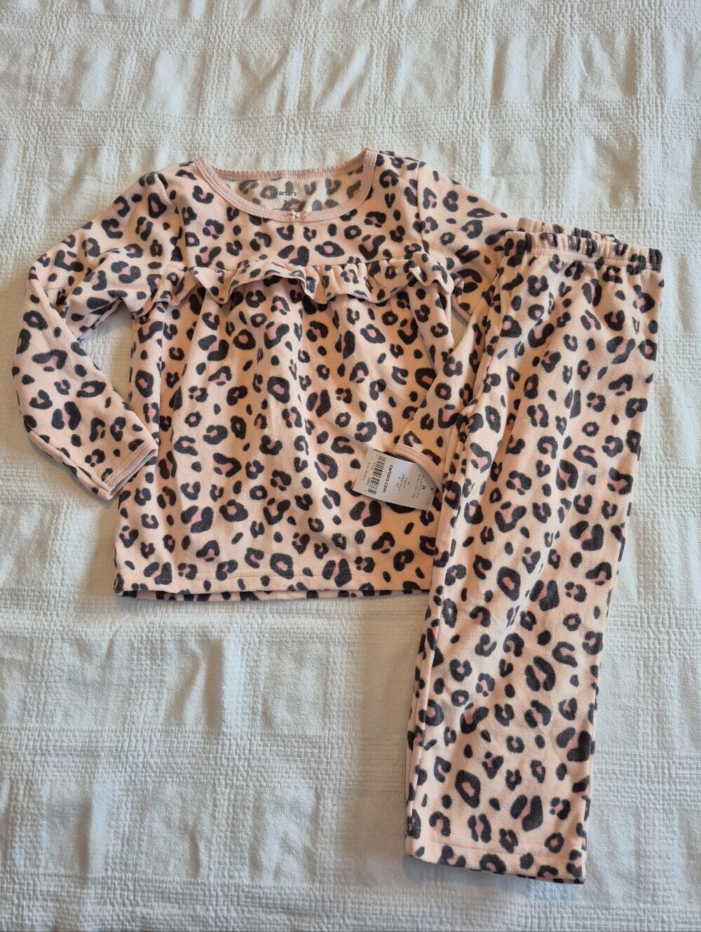 Carter's girls 3T fleece animal print pajama set, or lounge set NEW